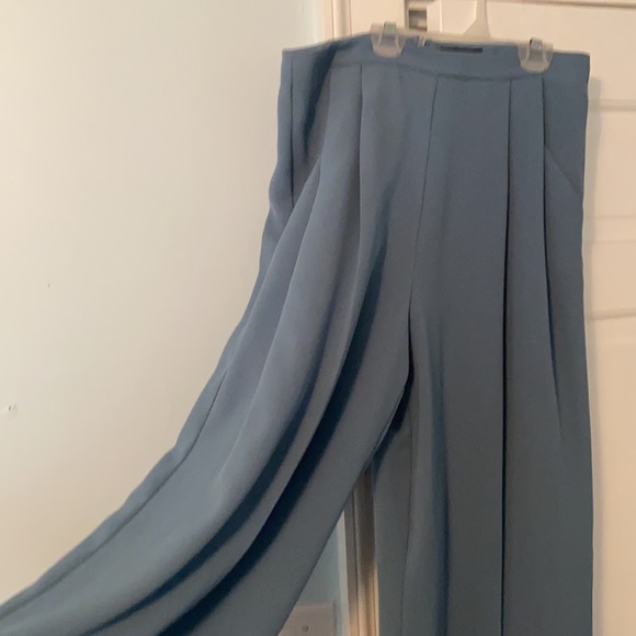 Light blue, wide dress pants - Picture 2 of 3